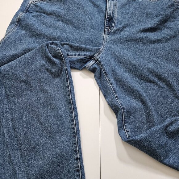 Torrid Jeans Womens 24R Blue Denim High Rise Carpenter Stretch Wide Leg Pockets - Picture 11 of 16